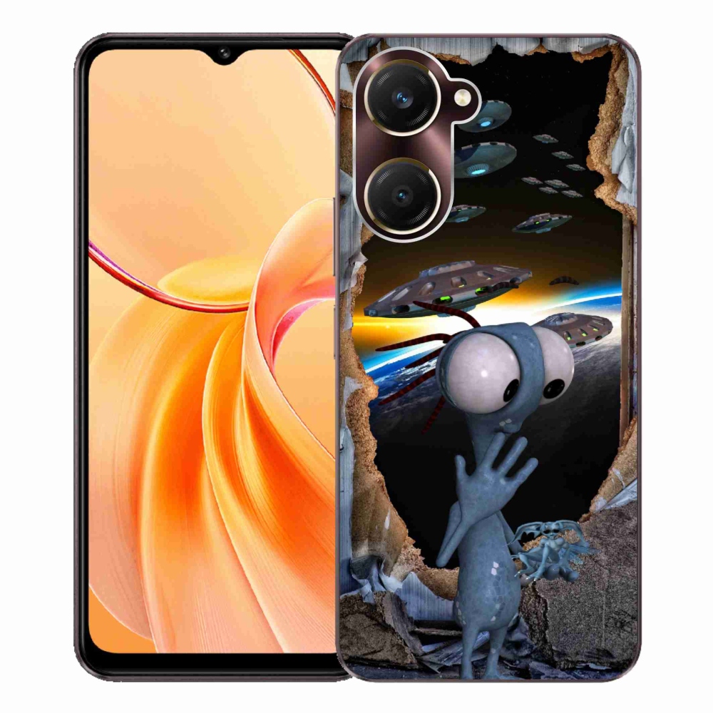 Gelový kryt mmCase na Vivo Y28s 5G - mimozemšťan