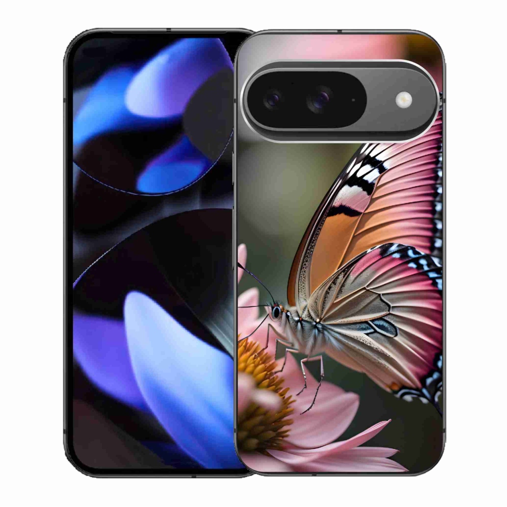 Gelový kryt mmCase na Google Pixel 9/9 Pro - barevný motýl