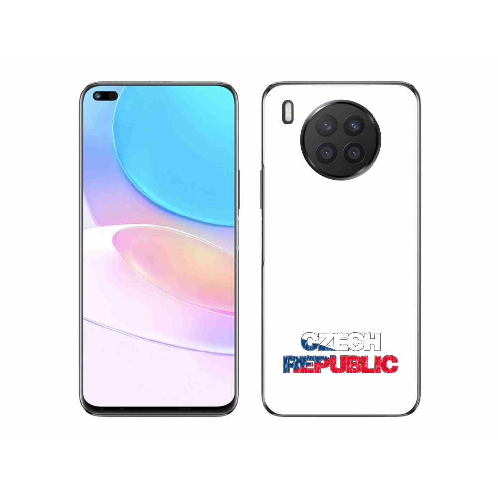 Gelový kryt mmCase na Huawei Nova 8i - Czech Republic bílé pozadí