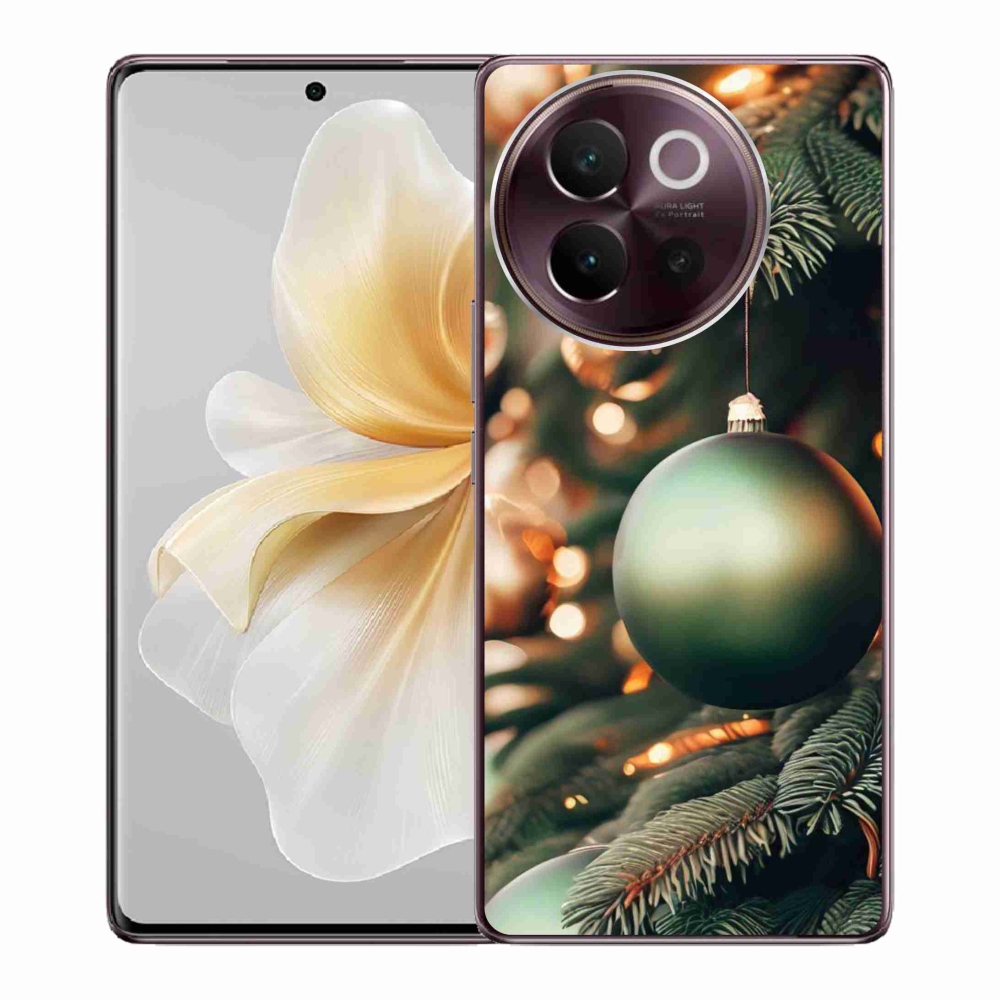 Gelový kryt mmCase na Vivo V40 Lite 5G - vánoční ozdoby 1