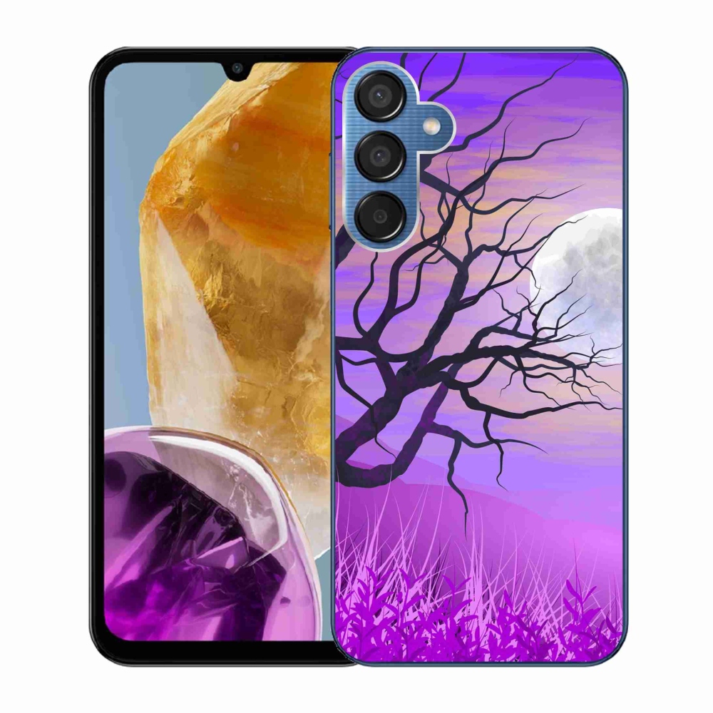 Gelový obal mmCase na Samsung Galaxy M15 5G - kreslený opadaný strom