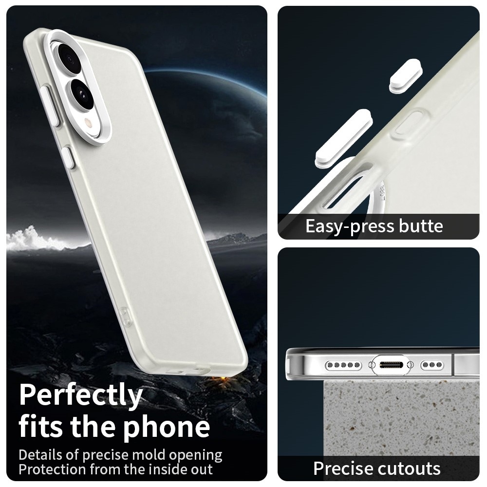 Candys matný gelový obal na Samsung Galaxy S25 Edge - bílý