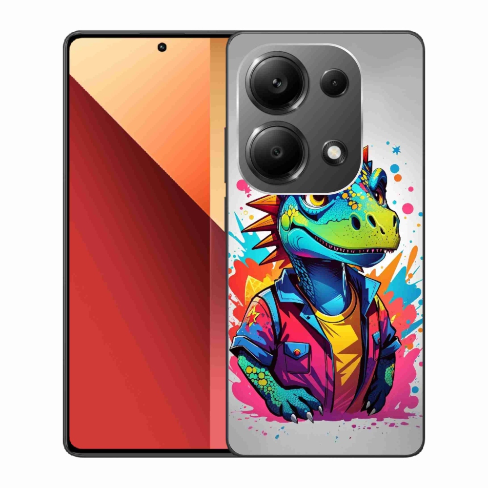 Gelový kryt mmCase na Xiaomi Redmi Note 13 Pro 4G/Poco M6 Pro - barevný dinosaurus