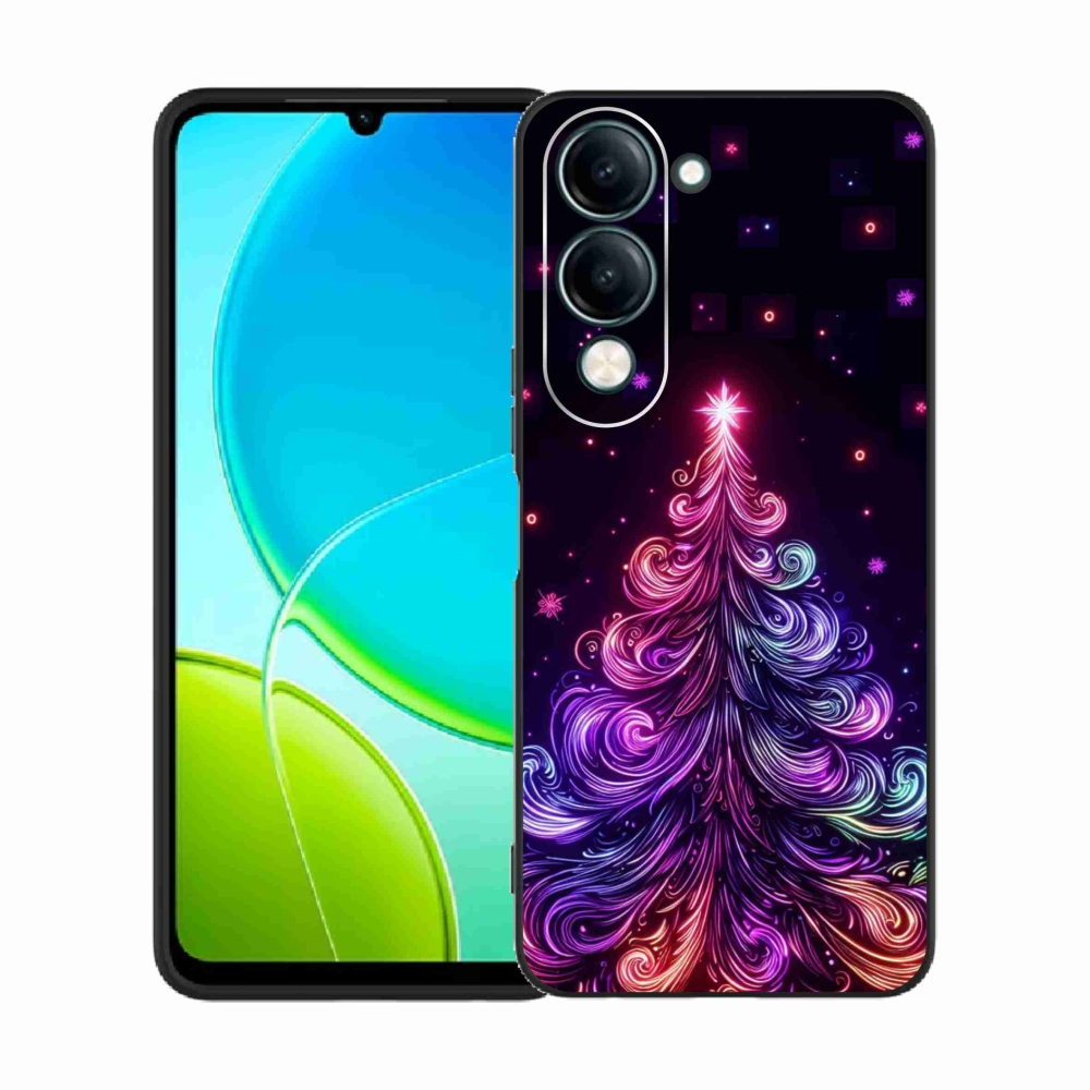 Gelový kryt mmCase na Vivo Y29s 5G - neonový vánoční stromek 1