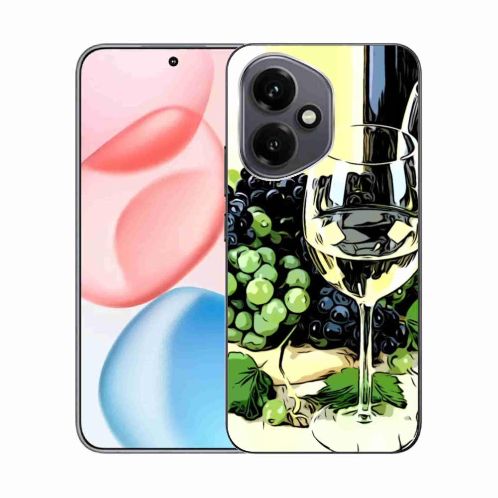 Gelový kryt mmCase na Honor 400 - sklenka vína