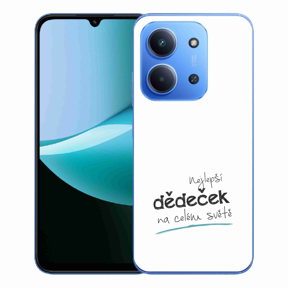 Gelový kryt mmCase na Xiaomi Redmi 15C 4G/5G (173mm) - nejlepší dědeček 3 bílé pozadí