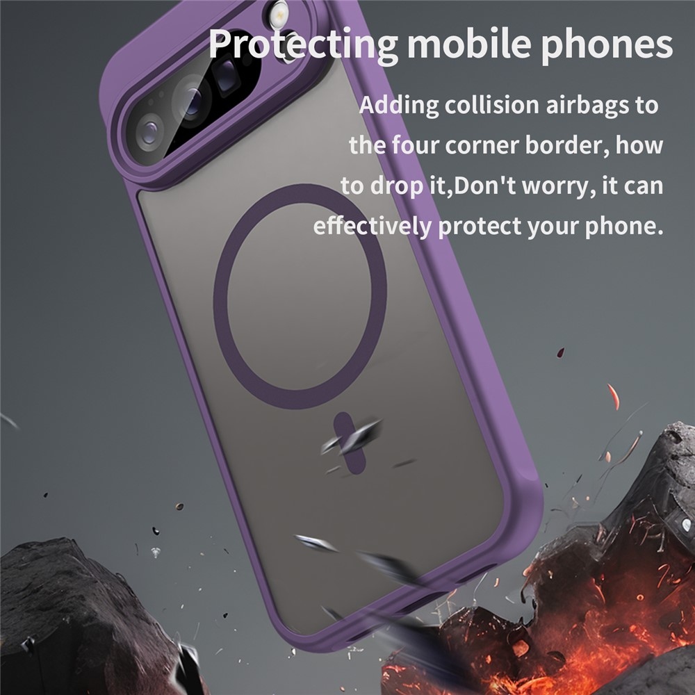 Case matný gelový obal s MagSafe na Google Pixel 10 Pro XL - fialový