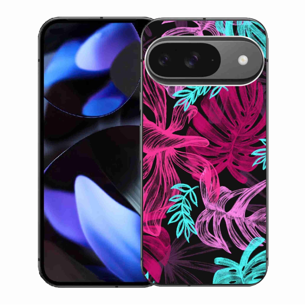 Gelový kryt mmCase na Google Pixel 9/9 Pro - květiny 1