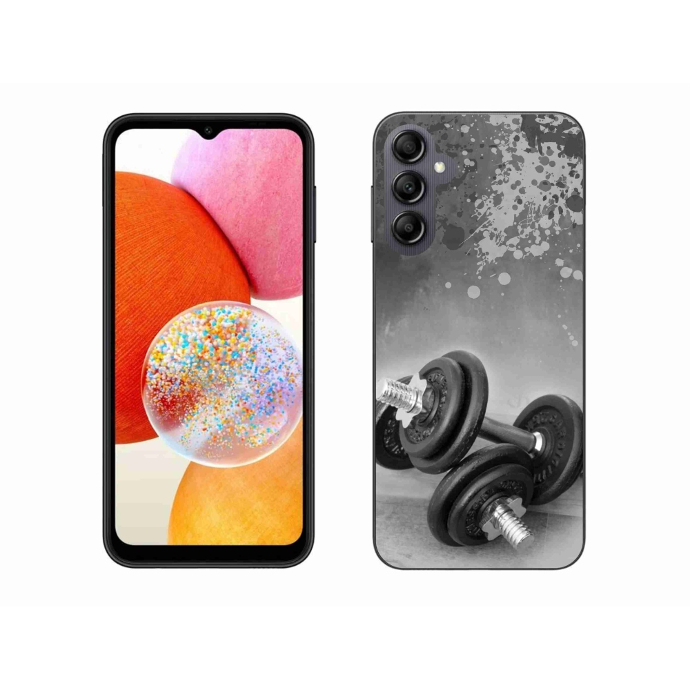 Gelový kryt mmCase na Samsung Galaxy A14 4G/5G - činky 1