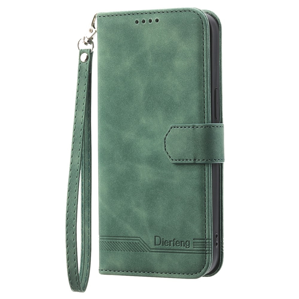 DIERFENG knížkové pouzdro na Xiaomi Redmi Note 14 - zelené