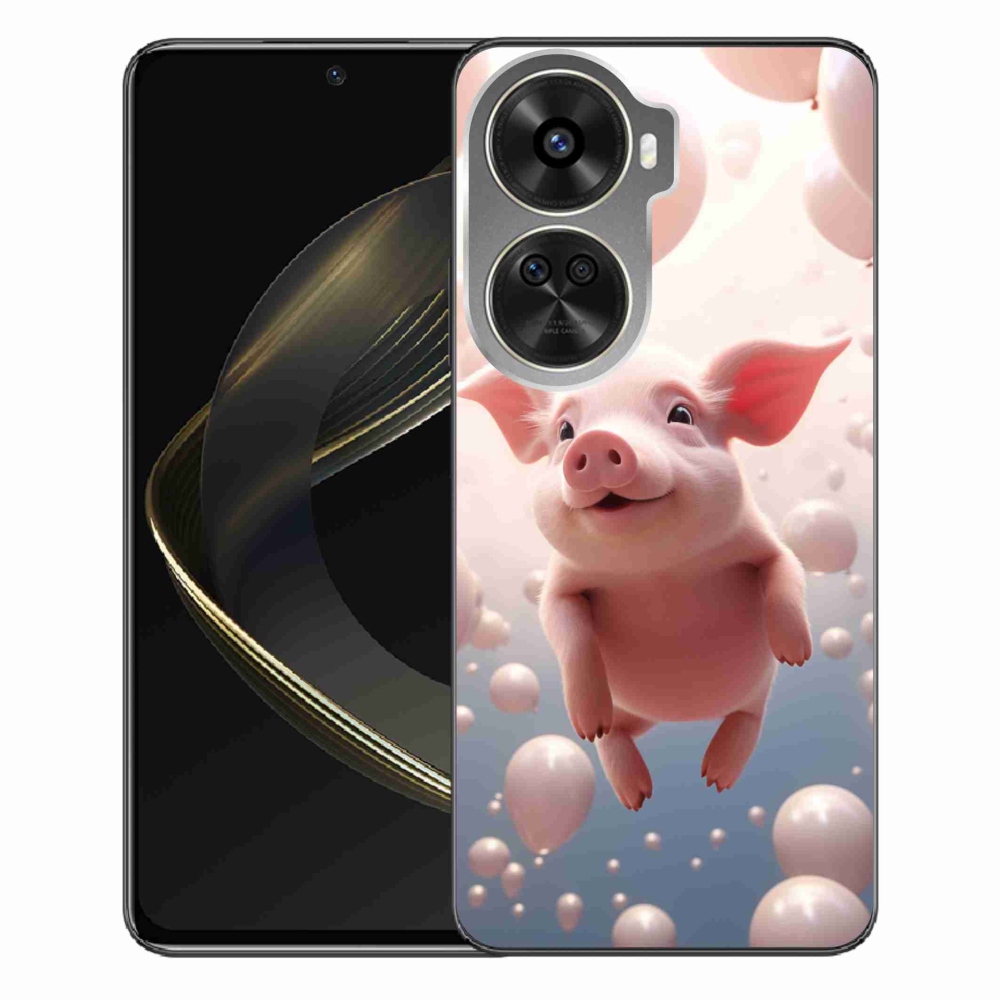 Gelový kryt mmCase na Huawei Nova 12 SE - prasátko s balónky