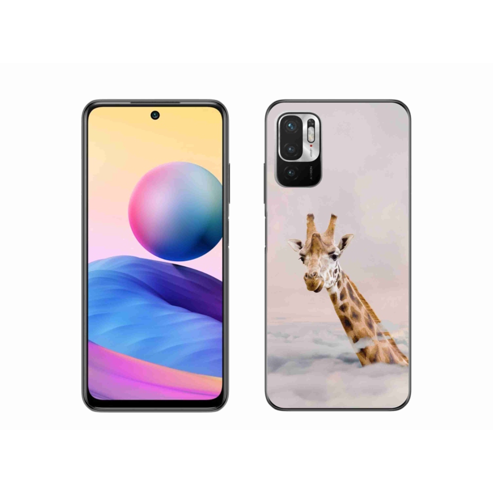 Gelový kryt mmCase na Xiaomi Poco M3 Pro/5G - žirafa v oblacích