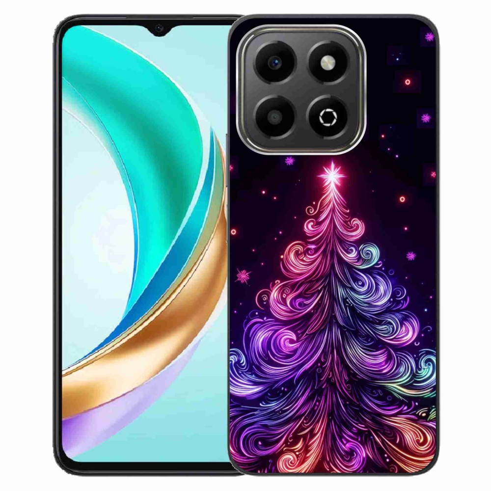 Gelový kryt mmCase na Honor X6b - neonový vánoční stromek 1
