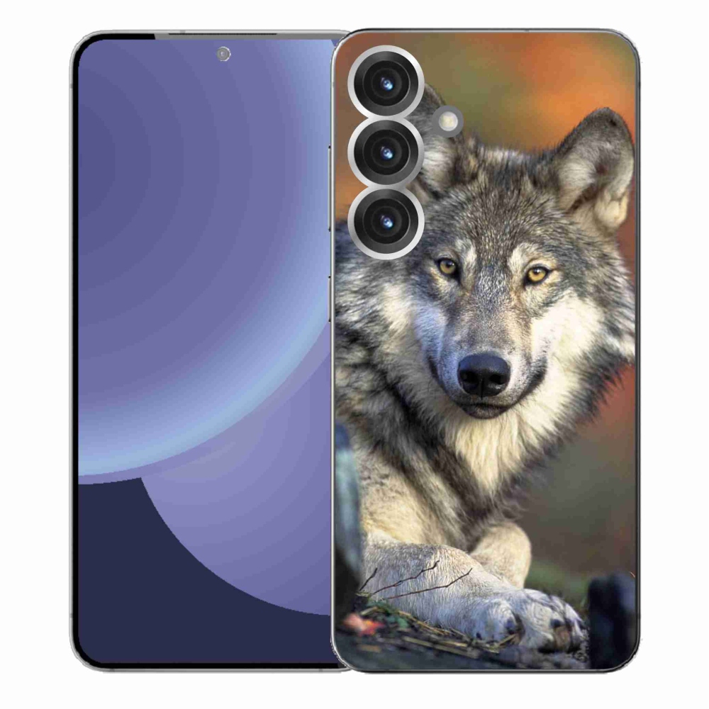 Gelový kryt mmCase na Samsung Galaxy S25+ - vlk