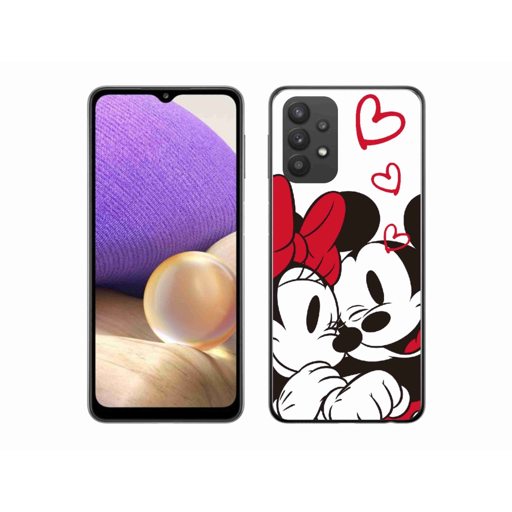 Gelový kryt mmCase na Samsung Galaxy A32 5G - minnie a mickey