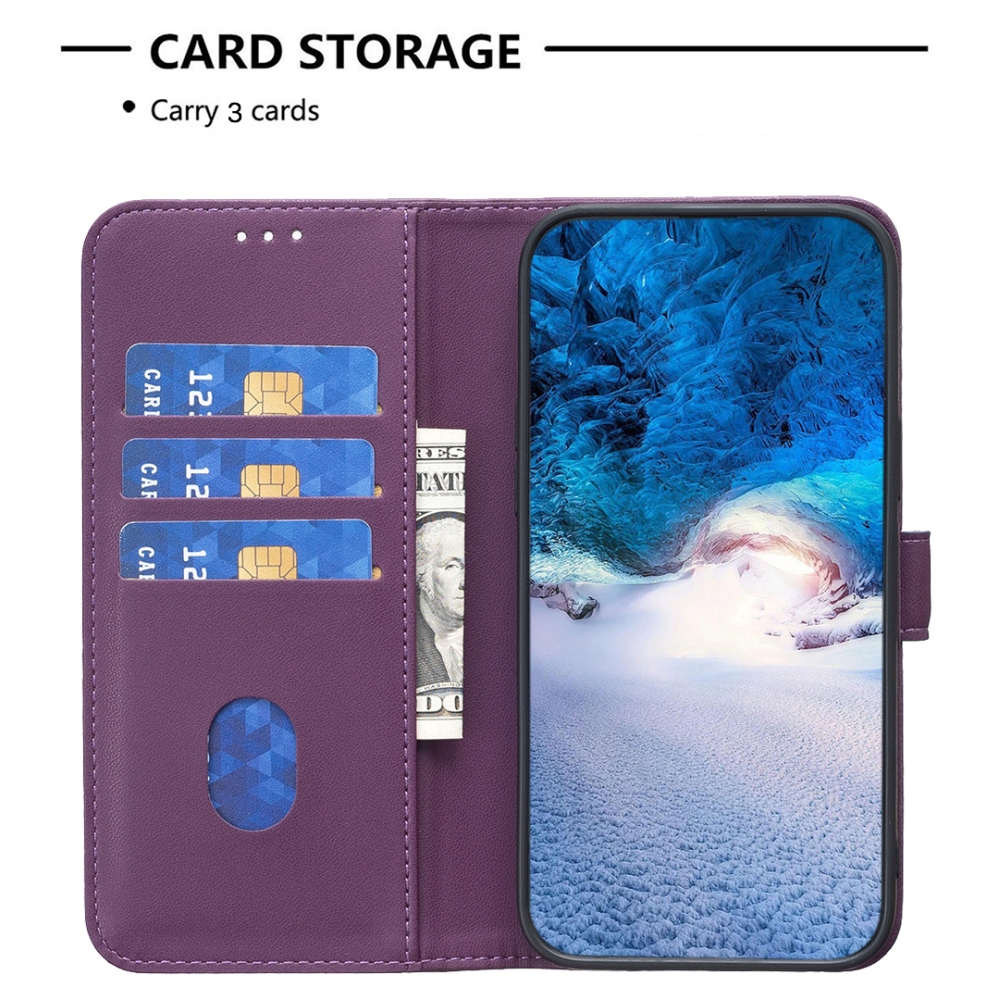 BNF knížkové pouzdro na iPhone 17 Pro - tmavěfialové