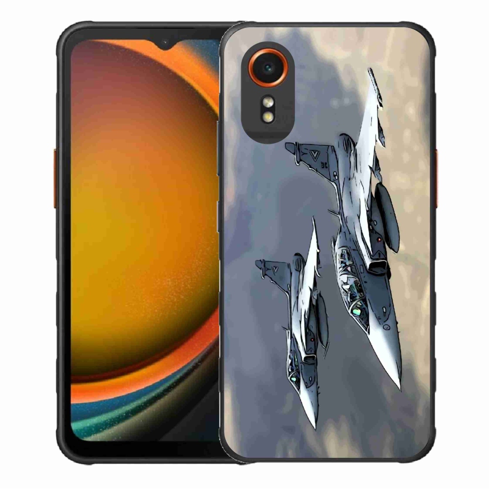 Gelový kryt mmCase na Samsung Galaxy Xcover 7 - stíhačky