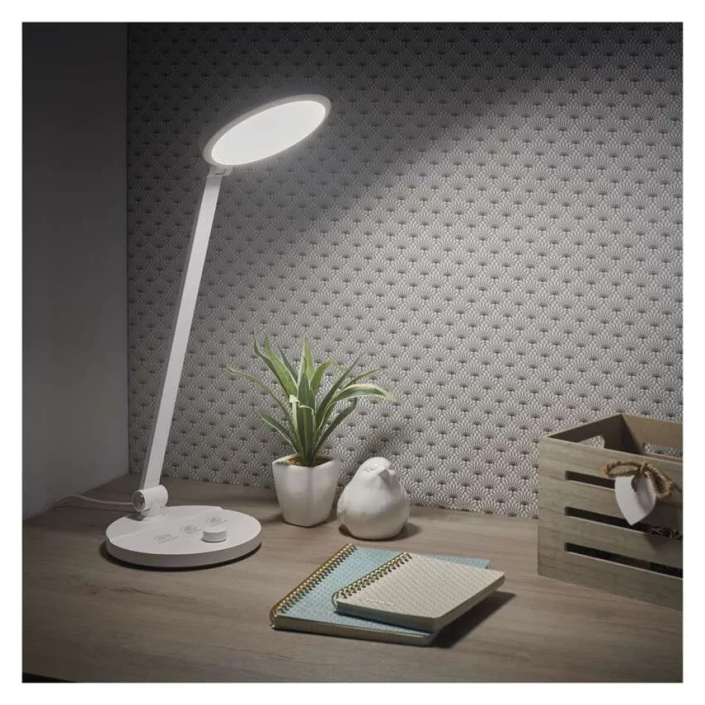 LED stolní lampa CHARLES - bílá