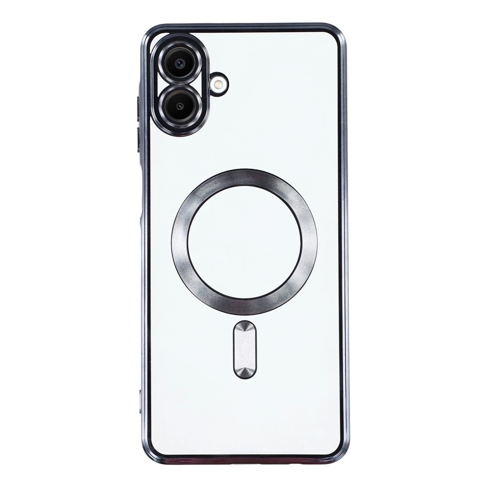 Clear obal s ochranou fotoaparátu a podporou MagSafe na Samsung Galaxy A07 4G - šedý