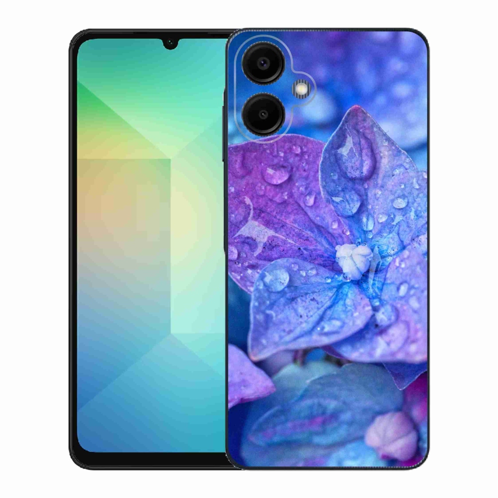 Gelový kryt mmCase na Samsung Galaxy A06 4G - fialový květ