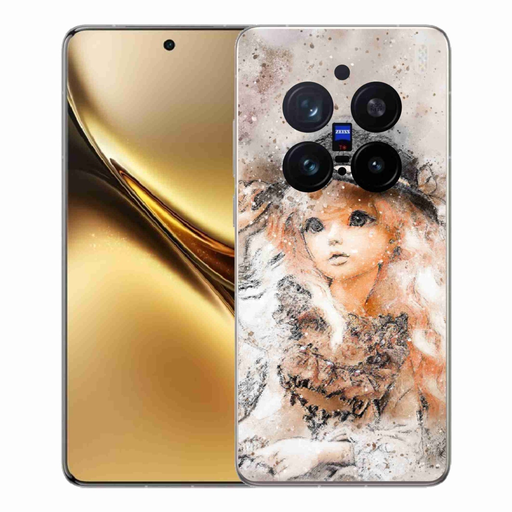 Gelový kryt mmCase na Vivo X200 Pro 5G - holčička s kloboukem