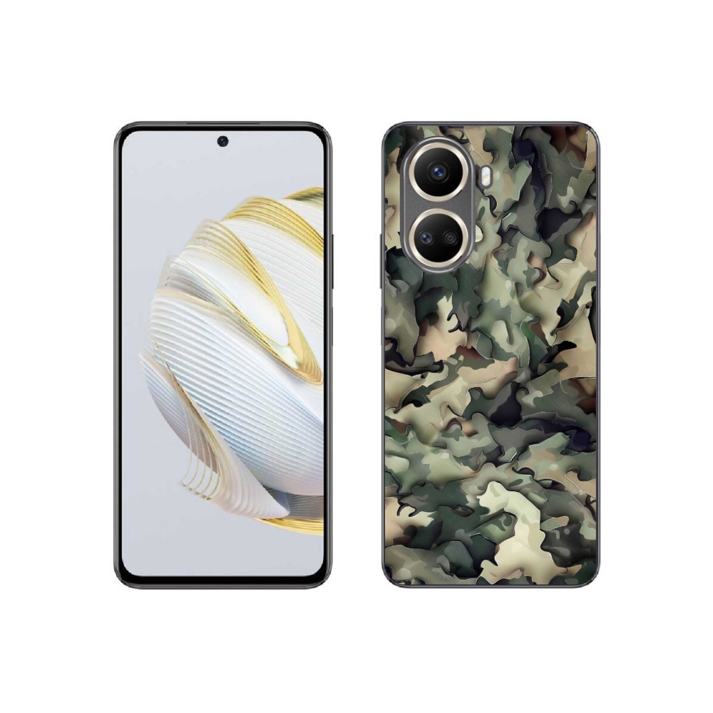 Gelový kryt mmCase na Huawei Nova 10 SE - maskáčový vzor 9