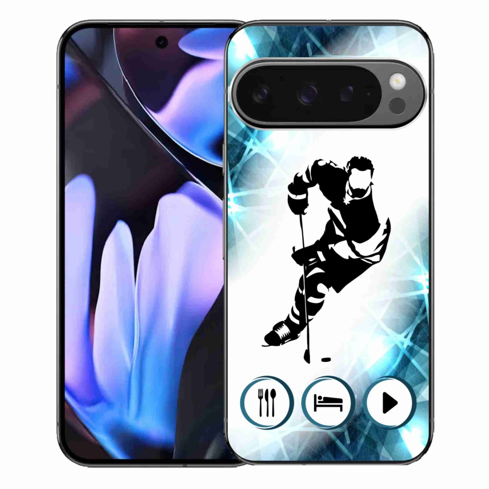 Gelový kryt mmCase na Google Pixel 9 Pro XL - hokej 1