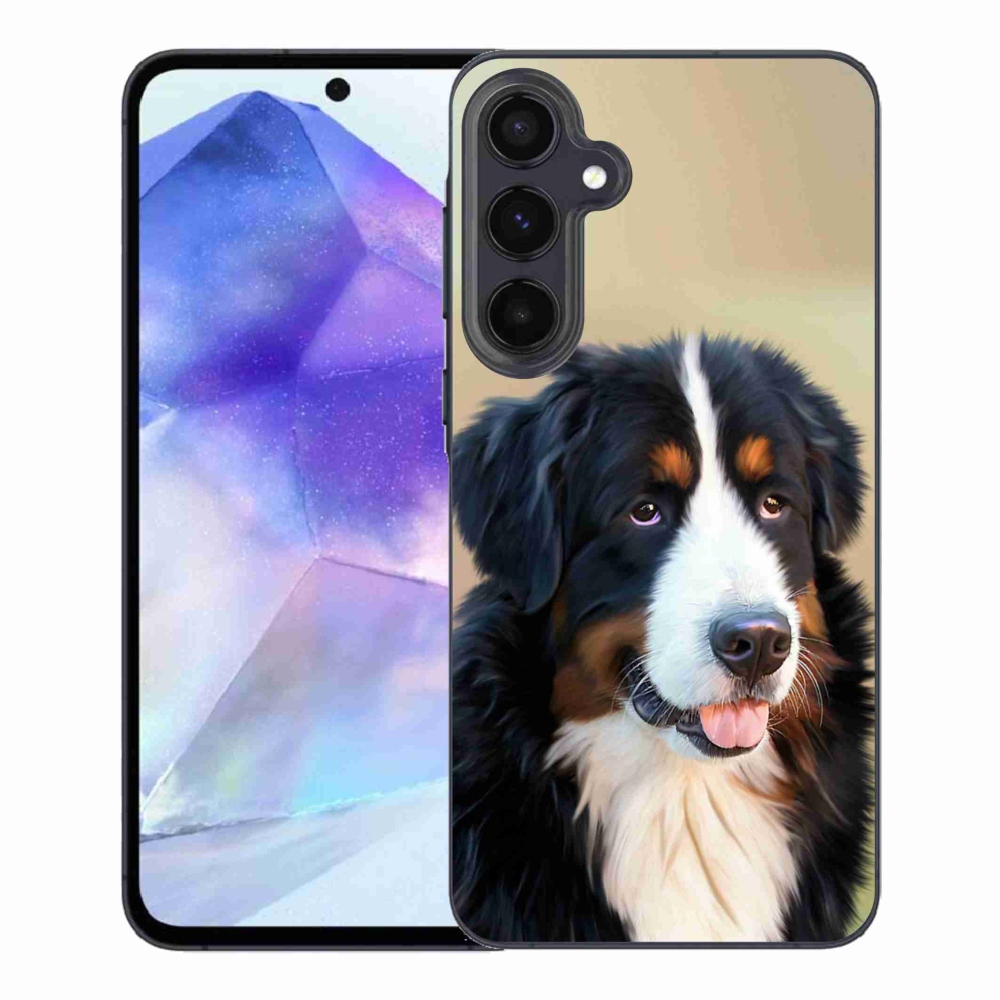 Gelový obal mmCase na Samsung Galaxy A55 5G - bernský salašnický pes