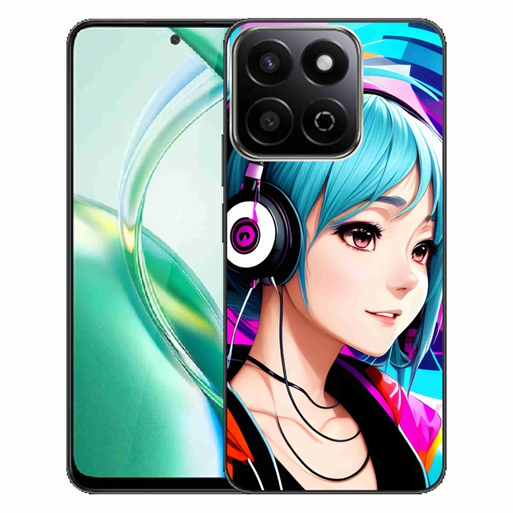 Gelový kryt mmCase na Honor 200 Smart 5G - dívka se sluchátky