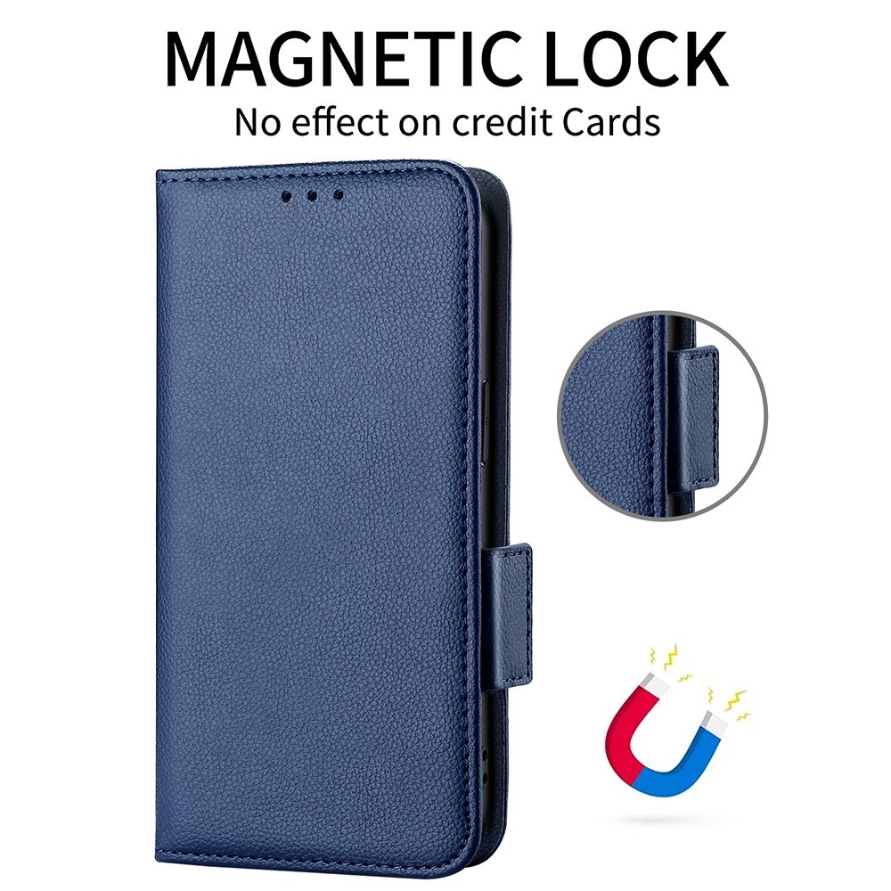 Wallet knížkové pouzdro na Vivo X80 Lite - tmavěmodré