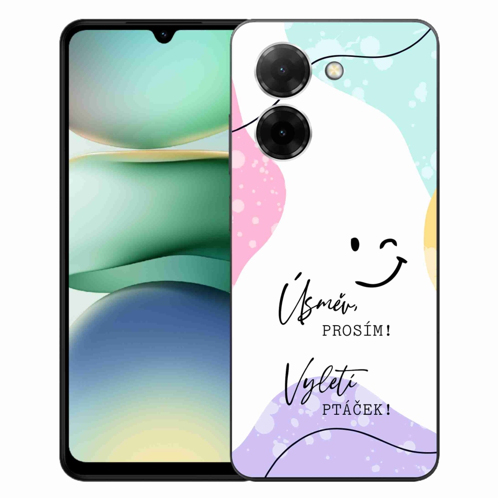 Gelový kryt mmCase na Xiaomi Redmi A5 (173.45x79.35x8.45mm) - vtipný text 4 bílé pozadí