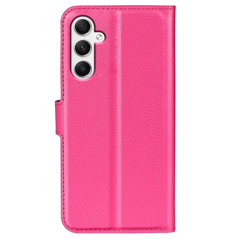Litchi knížkové pouzdro na Samsung Galaxy A35 5G - rose