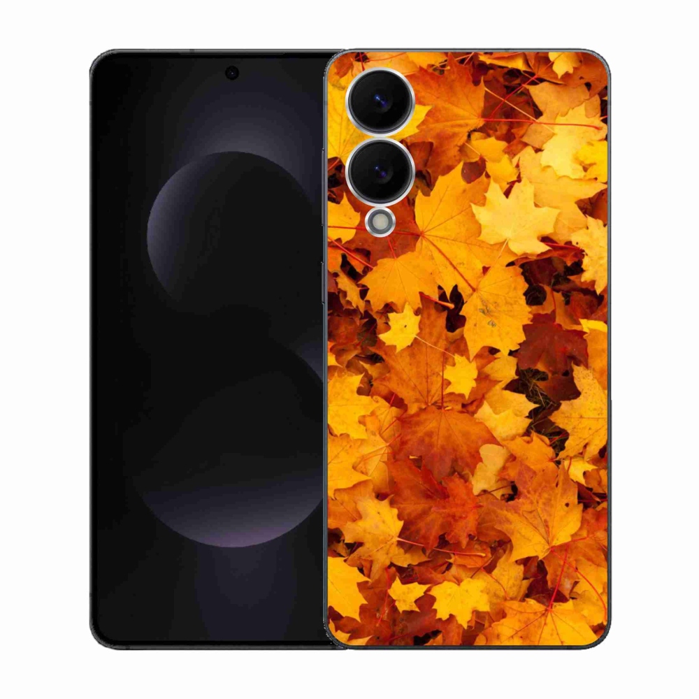 Gelový kryt mmCase na Samsung Galaxy S25 Edge - javorové listy