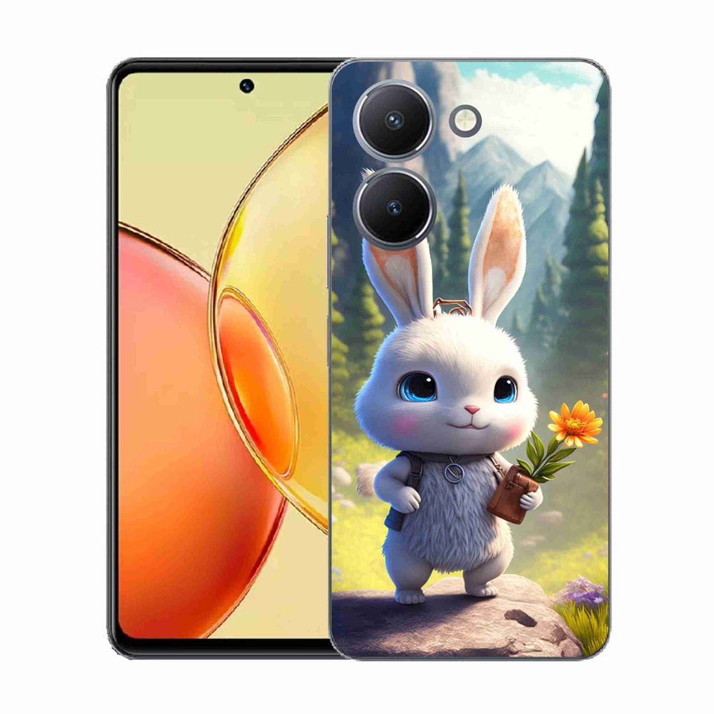 Gelový kryt mmCase na Vivo Y36 - roztomilý králíček