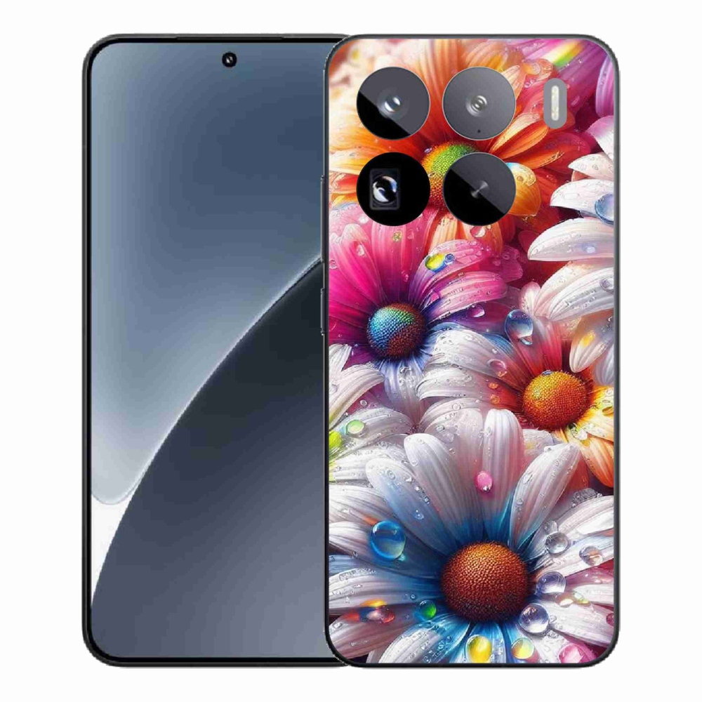 Gelový kryt mmCase na Xiaomi 15 Pro - barevné kopretiny