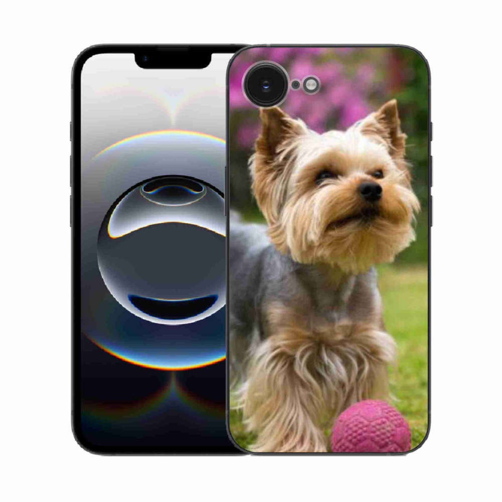 Gelový kryt mmCase na iPhone 16e - jorkšír 4