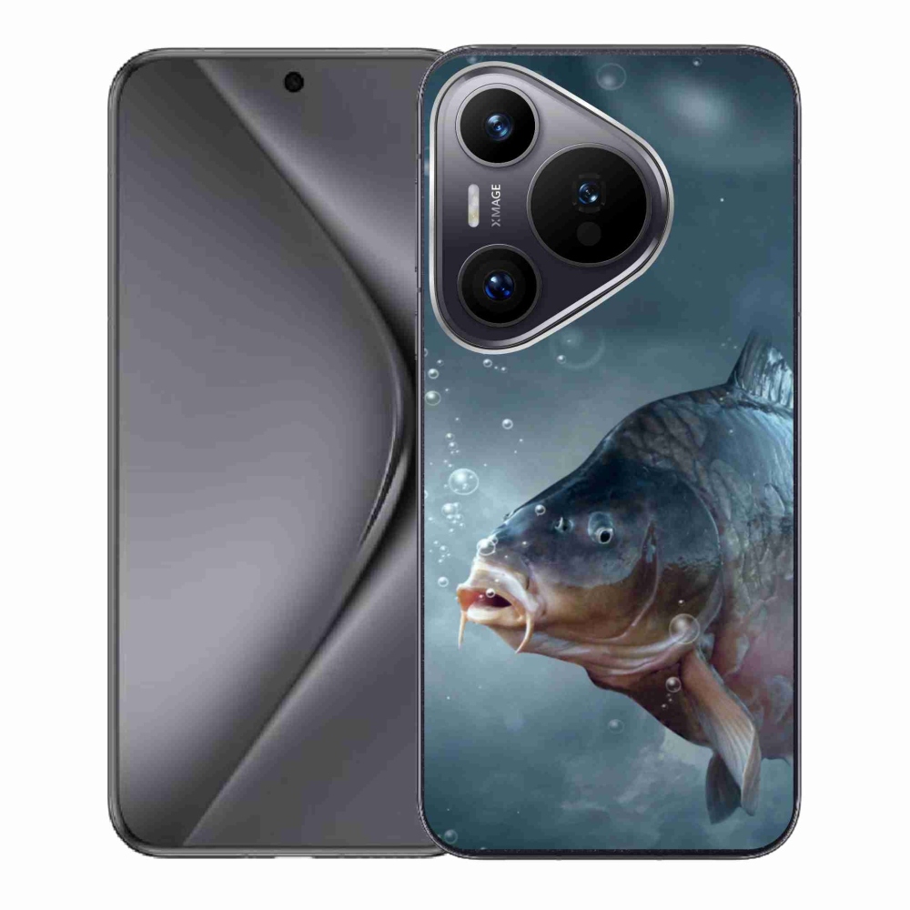 Gelový kryt mmCase na Huawei Pura 70 - kapr a bublinky