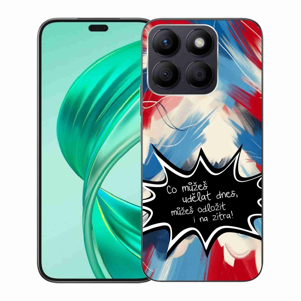 Gelový kryt mmCase na Honor X8b - vtipný text 9 černé pozadí