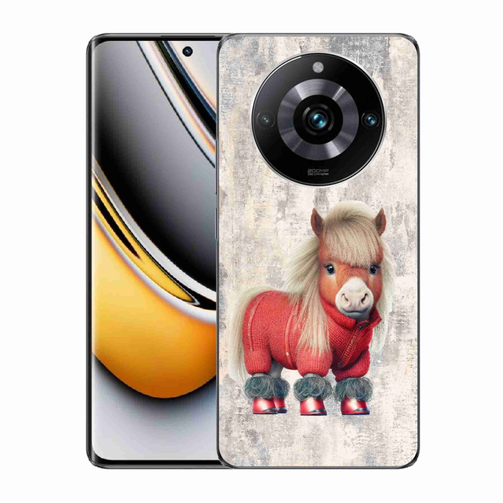 Gelový kryt mmCase na Realme 11 Pro/11 Pro+ - poník ve svetru