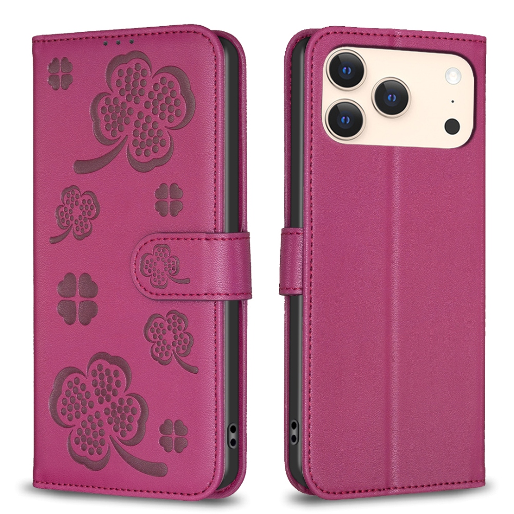 Clover knížkové pouzdro na iPhone 17 Pro Max - rose