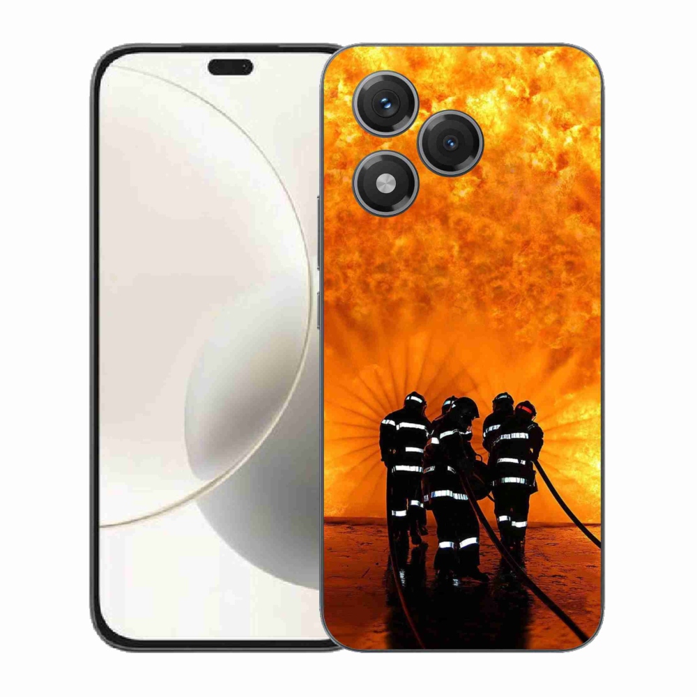 Gelový kryt mmCase na Honor 400 Lite - požár