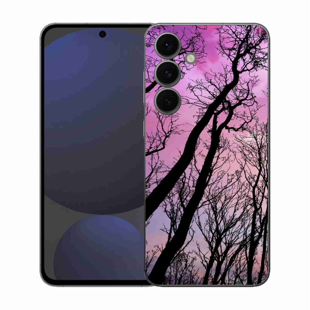 Gelový kryt mmCase na Samsung Galaxy S25 FE - opadané stromy