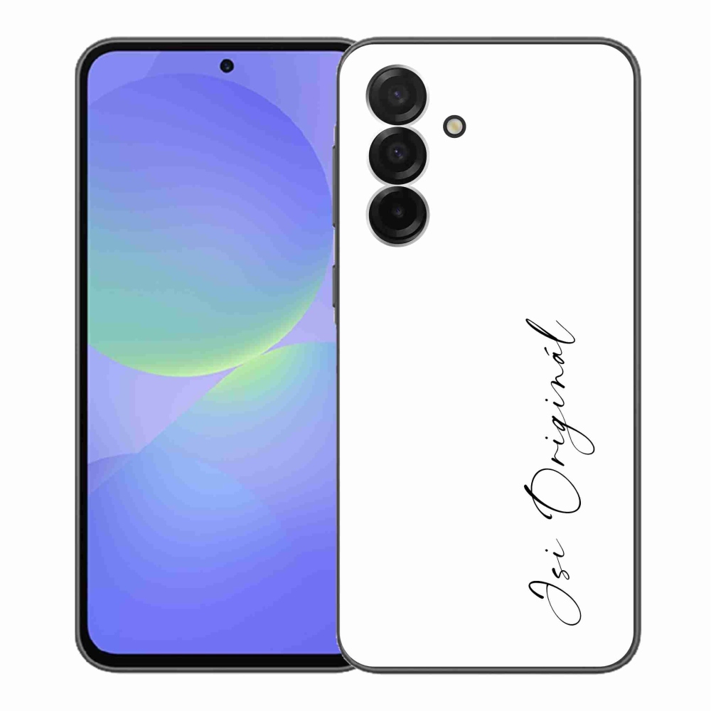 Gelový kryt mmCase na Samsung Galaxy A36 5G - jsi originál bílé pozadí
