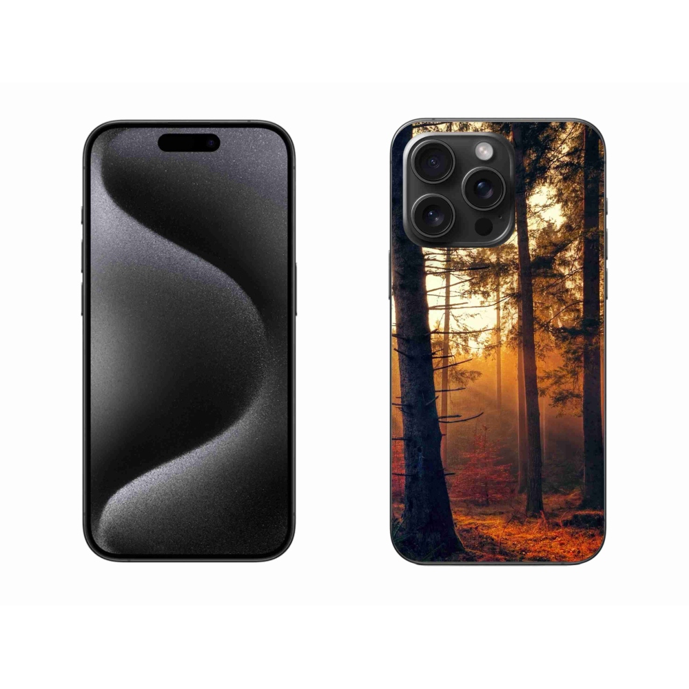 Gelový obal mmCase na iPhone 15 Pro Max - les