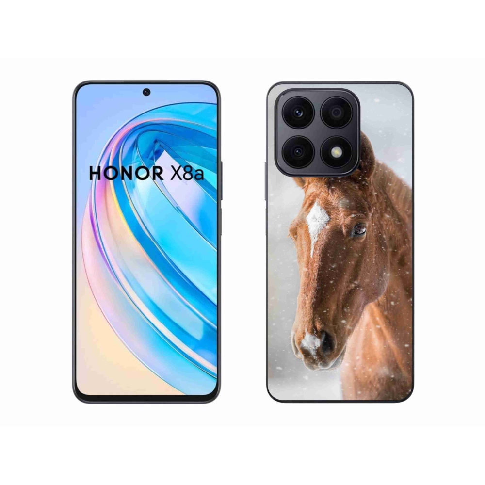Gelový kryt mmCase na Honor X8a - hnědý kůň 2