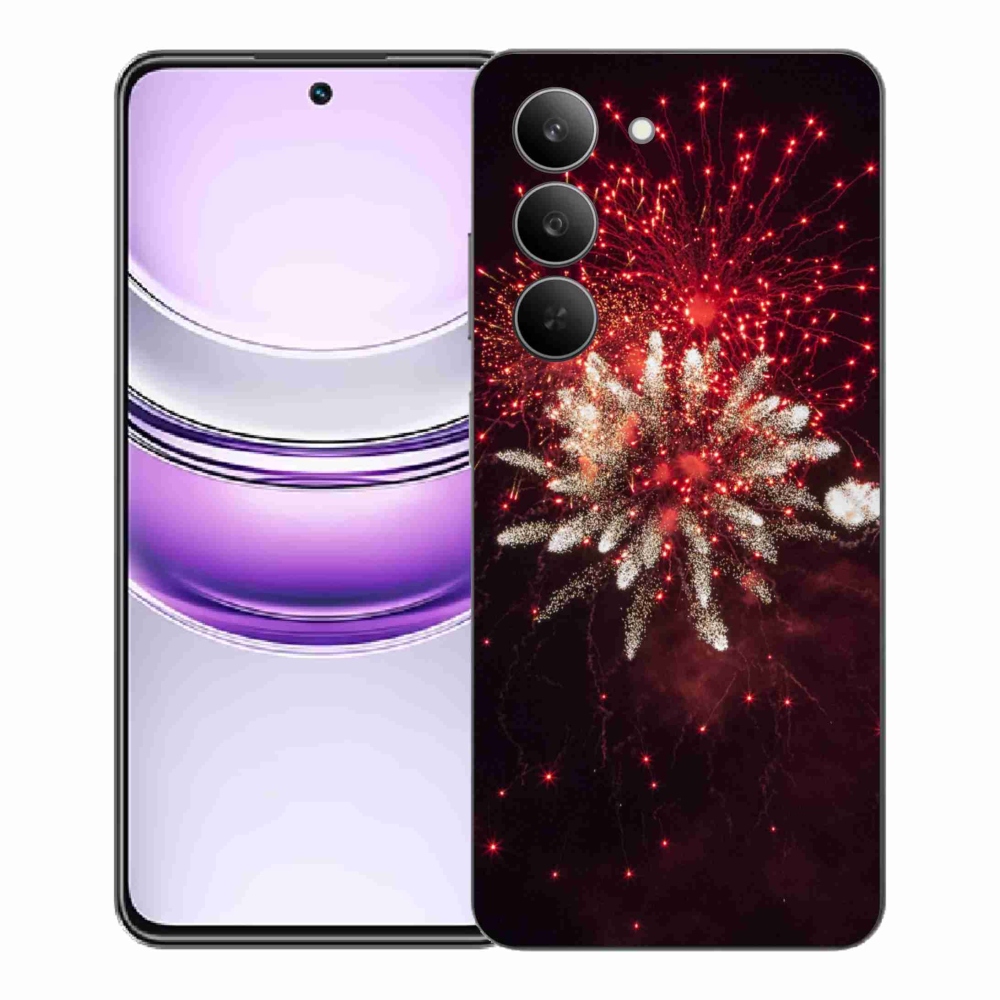 Gelový kryt mmCase na Realme 14x 5G - ohňostroj