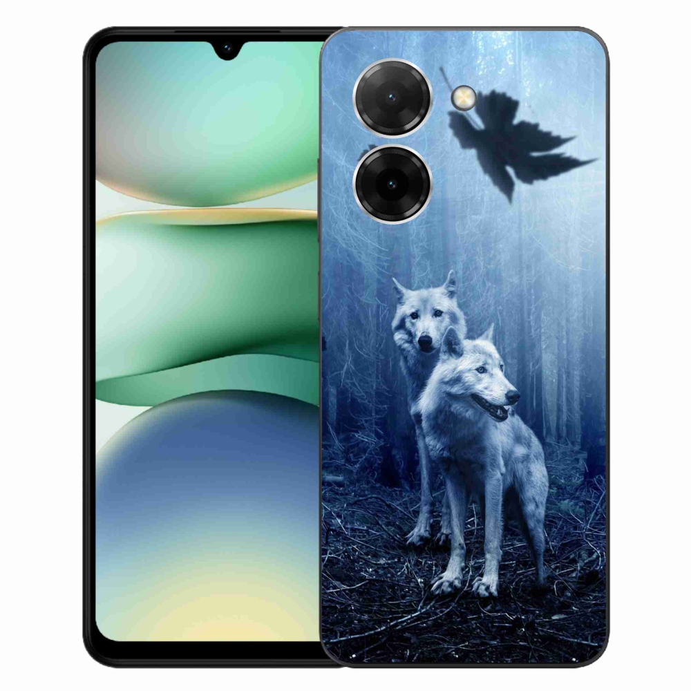 Gelový kryt mmCase na Xiaomi Redmi A5 (173.45x79.35x8.45mm) - vlci v lese