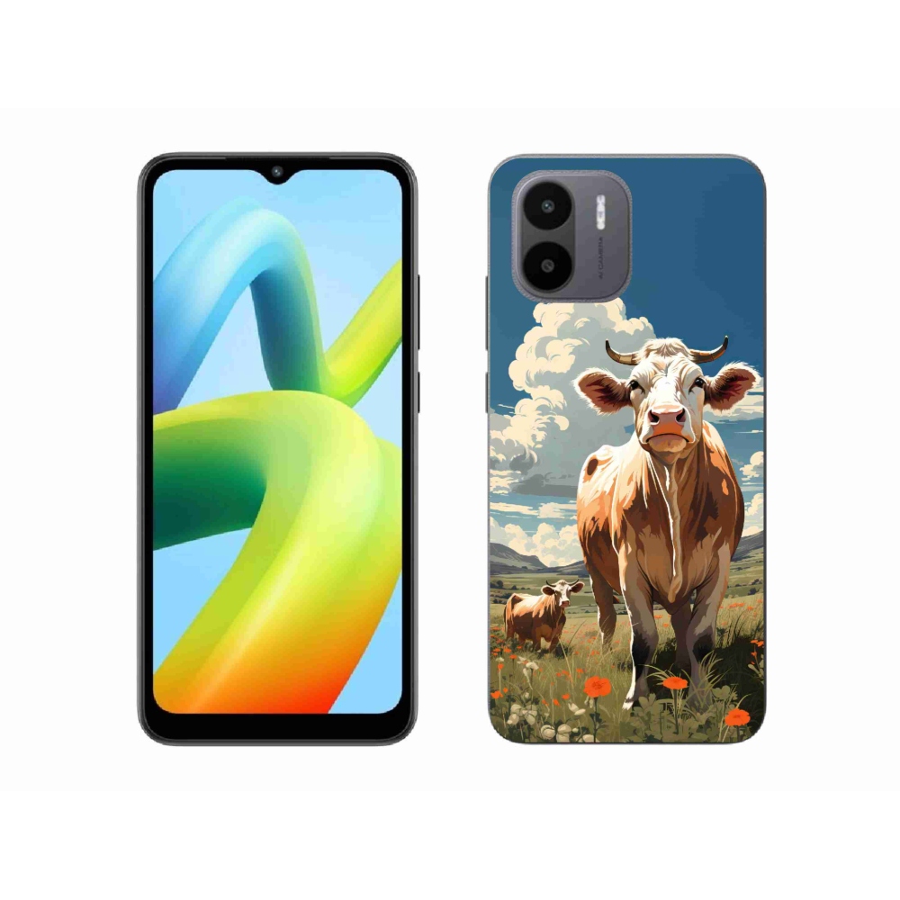 Gelový kryt mmCase na Xiaomi Redmi A1/Redmi A2 - krávy na louce