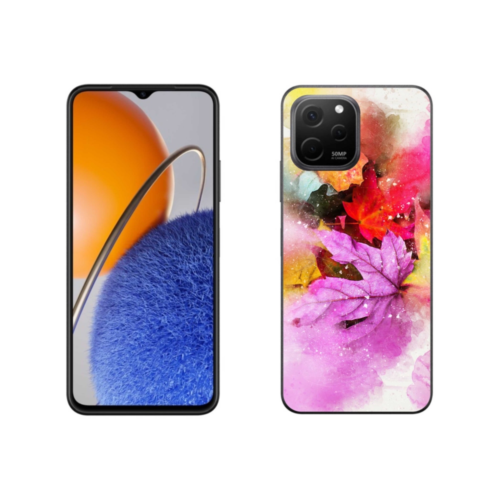 Gelový kryt mmCase na Huawei Nova Y61 - barevné listy