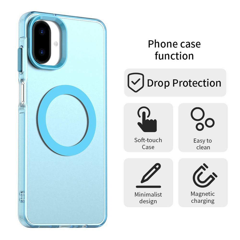 Candy gelový obal MagSafe pro Samsung Galaxy A07 4G - modrý